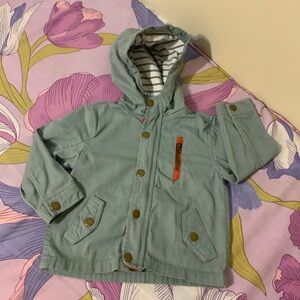Like New Little Lad Toddler Blue Zip-Up 
Jacket With Hood